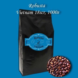 Robusta Vietnam 18scr зернова кава 1000г. БЕЗКОШТОВНА ДОСТАВКА від 1кг!